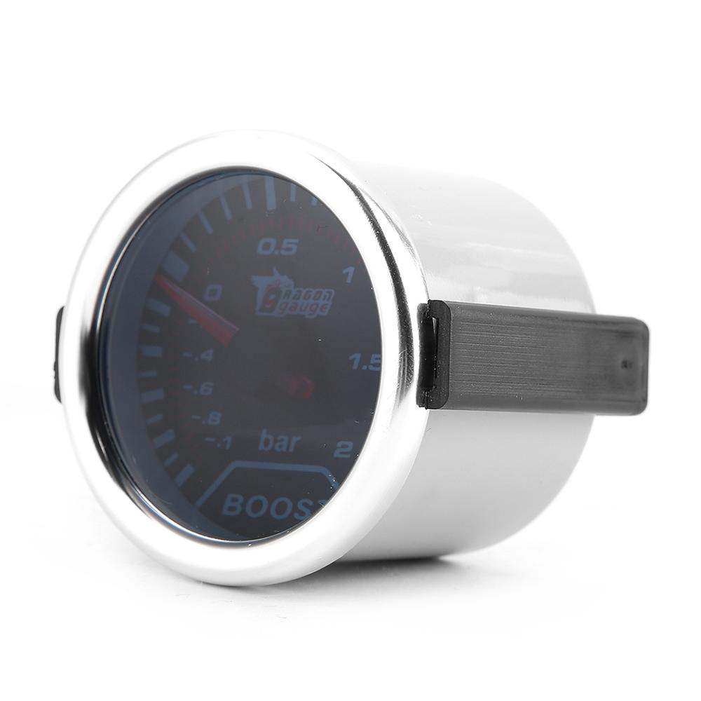 2 Inch (50Mm) universele Auto Rode Led Turbo Boost Druk Gauge Meter Bar Pointer 12V Bar Boost Gauge