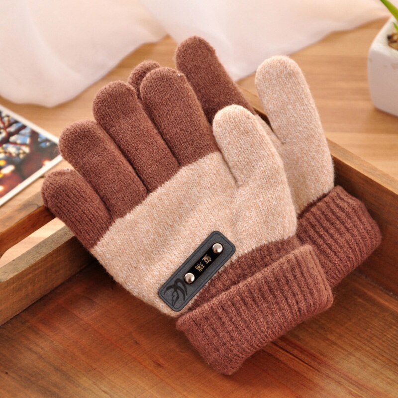 Grappige winterhandschoenen for dames gebreide ogen warme handschoenen met magnetisch for hand in hand/1129