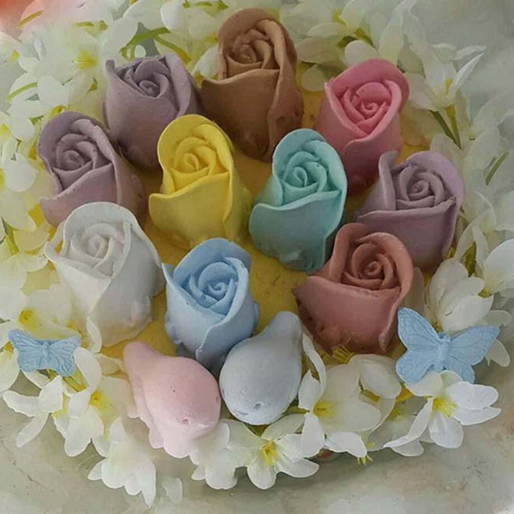 Rose Bloemen Zeep Mold Chocolate Cake Decorating Gereedschap Bakken Fondant Siliconen Mal Diy Handgemaakte Zeep Maken Kaars Hars Mallen