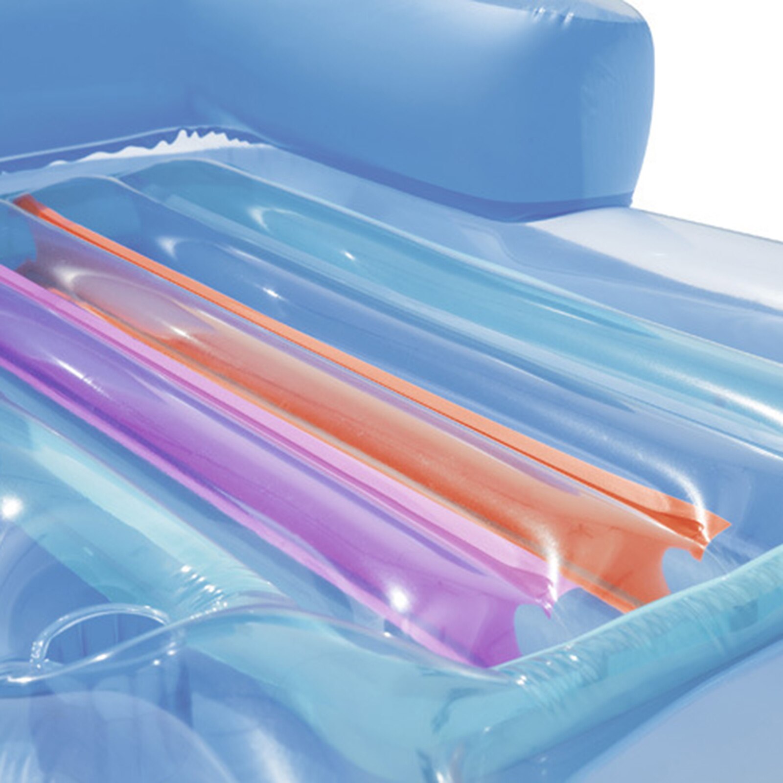 Opblaasbare Drijvende Rij Zomer Strand Zwemmen Luchtbed Zwembad Bed Fauteuil Met Bekerhouder Chaise Lounge Voor Water Party