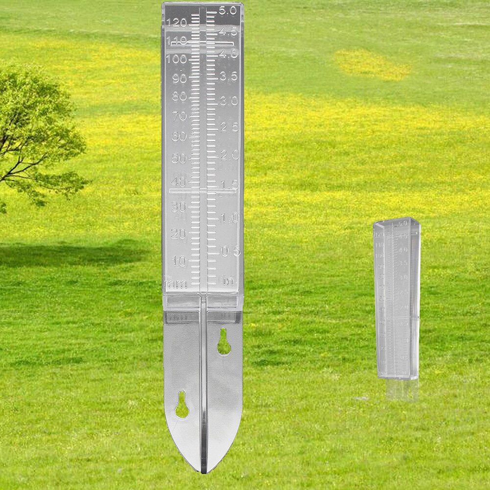 Dual Scale Rain Gauge Measurement Ground Precipitation Garden Yard Rainfall Measuring Tools Outdoor Meteorological Measurer