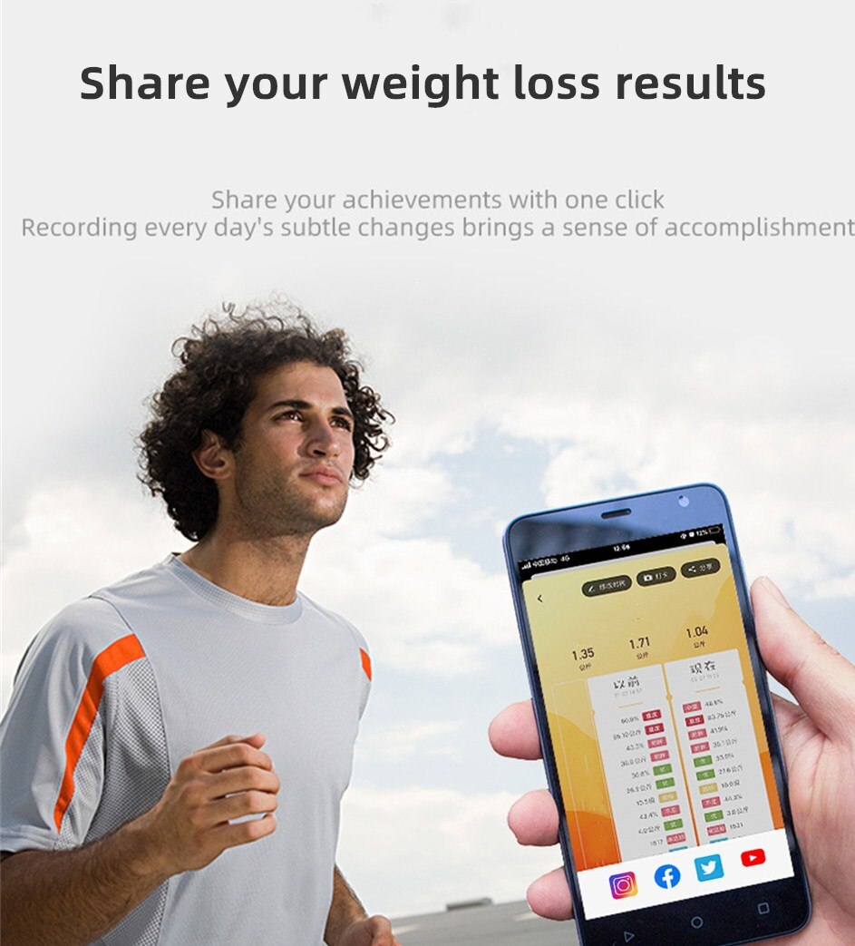 Smart Lichaamsvet Schaal Verbinding Bluetooth Elektronische Weegschaal Lichaamssamenstelling Analyzer Bascula Digitale Badkamer Vloer Schaal