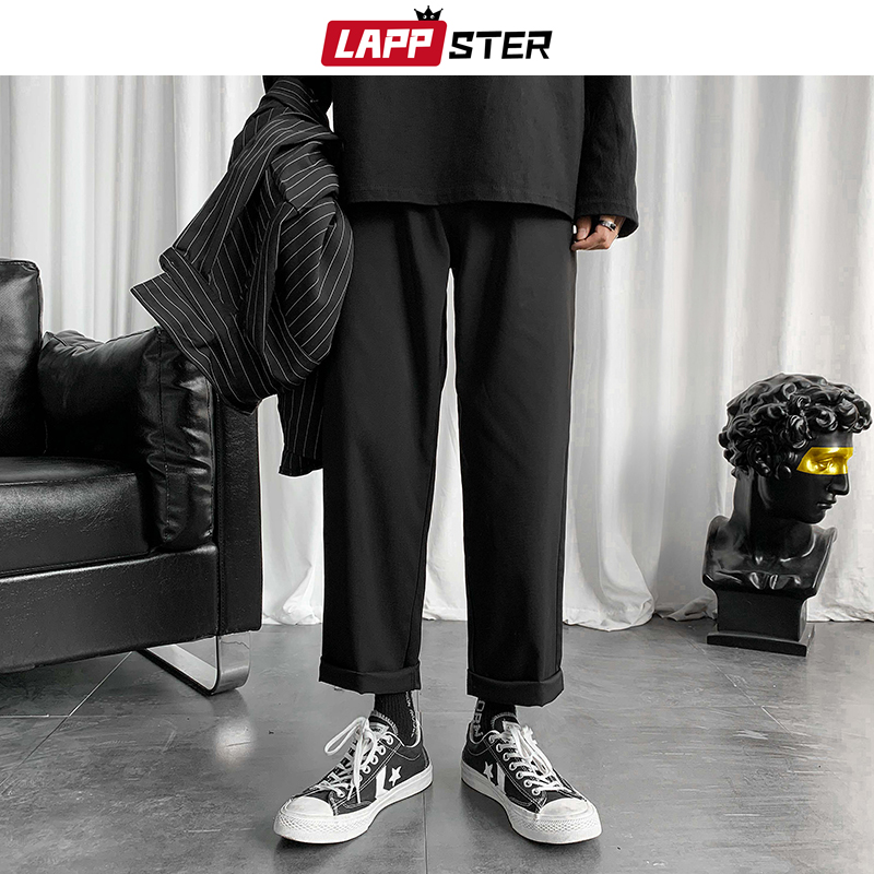 LAPPSTER para hombre Pantalones Streetwear Joggers para hombre Hip Hop Negro Pantalones deportivos masculinos Fashions coreanas Harajuku Pockets pantalón 5XL