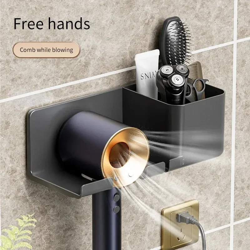Föhn Houder Wanddroger Cradle Stijltang Stand Haardroger Organizer Box Toiletblazer Houder Plank Badkamer Accessoires