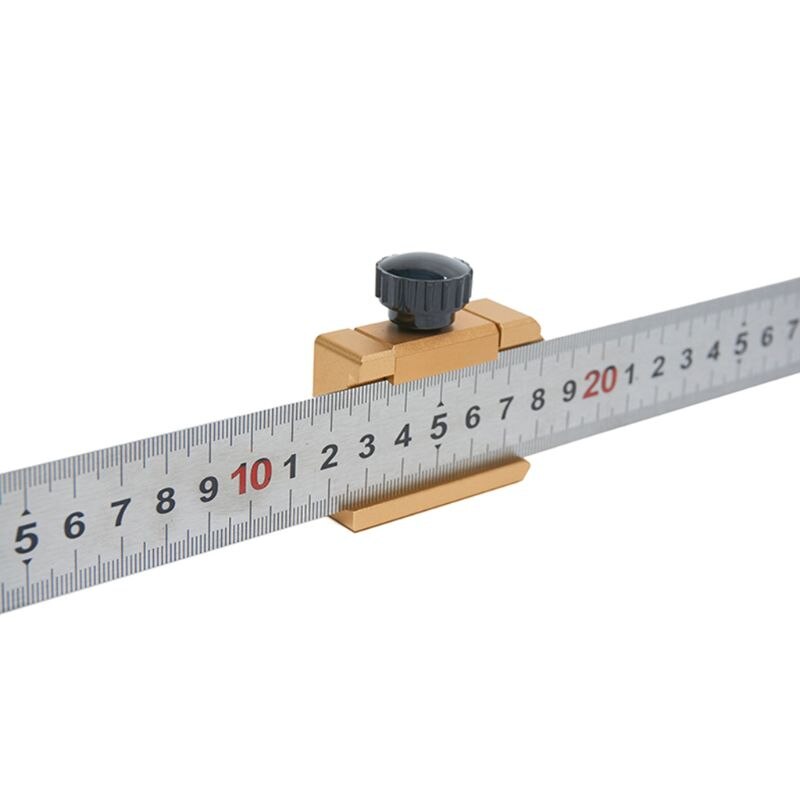 Traceur de ligne pour menuiserie, Angle de 45 degrés, localisateur pour règle en acier, outils pour le travail du bois: type A with ruler