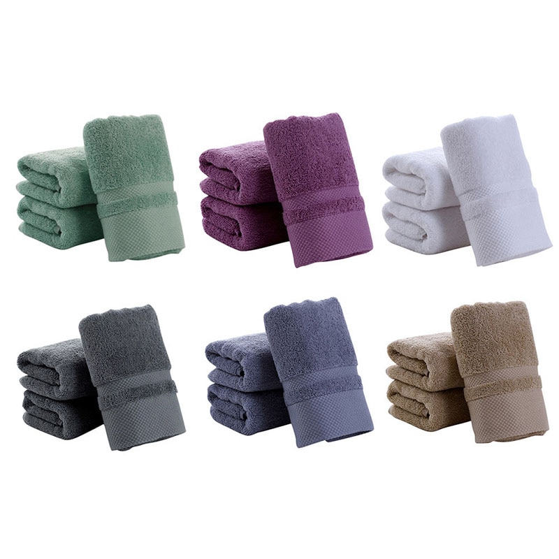 High multifunctional cotton solid color face towel, soft skin-friendly, bath towel, easy to clean, non-toxic