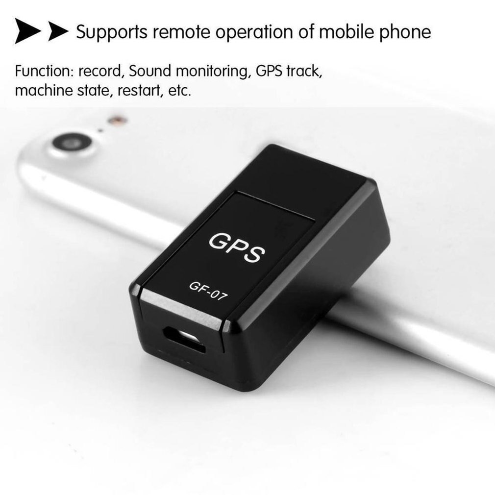 Gf07-minilocalizador Gps magnético para niños y ancianos, minilocalizador Gps en miniatura, antipérdida, control remoto