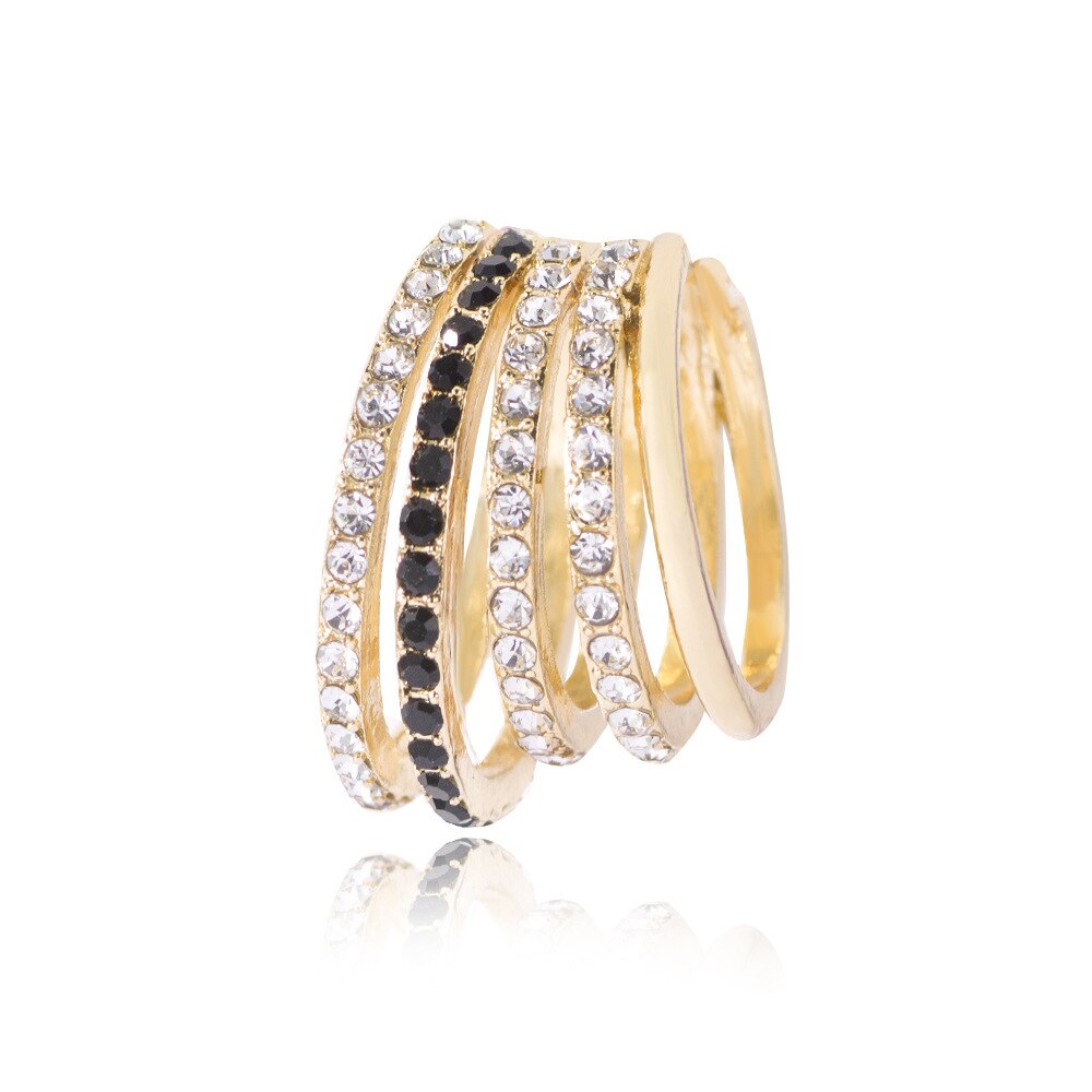Multi-drehen Strass Ohr Manschette Böhmen CZ Breite Stapelbar Earcuffs Kristall Ohr Kletterer Ohrringe Für Frauen Hochzeit