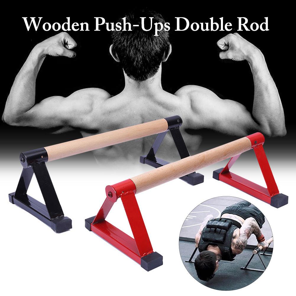 Parallettes Gymnastik Holz Parallettes Bar Gymnastik Handstand Fitness Ausrügestochen Für Männer Frauen Liefert