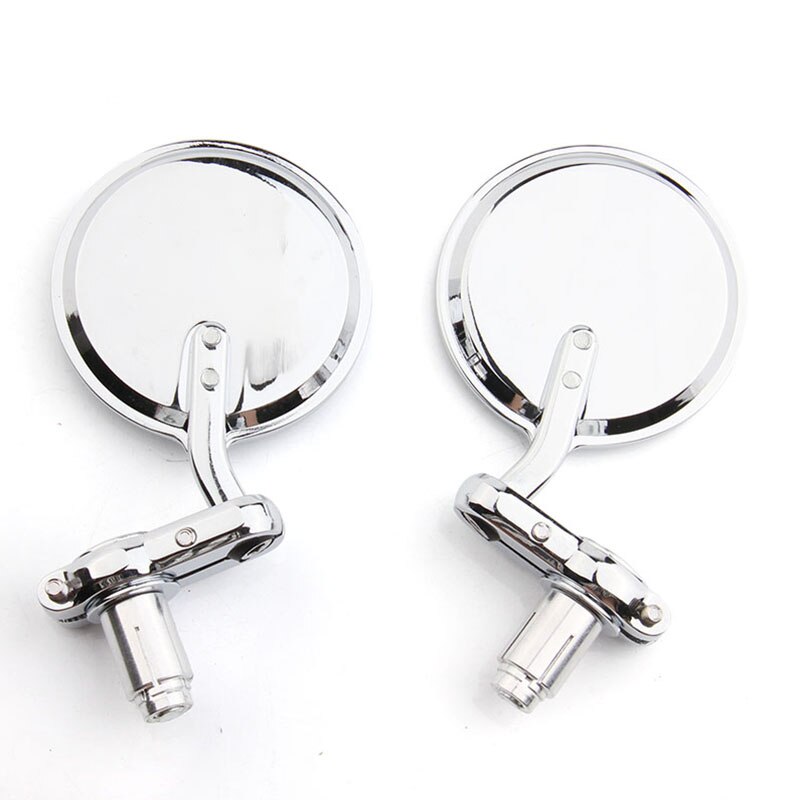 Paar 7/8 "22mm Universele Handle Bar End Achteruitkijkspiegel Side Achteruitkijkspiegel Voor Ducati monster 1098 848 696 999 749 821 796 1200 620: Chrome