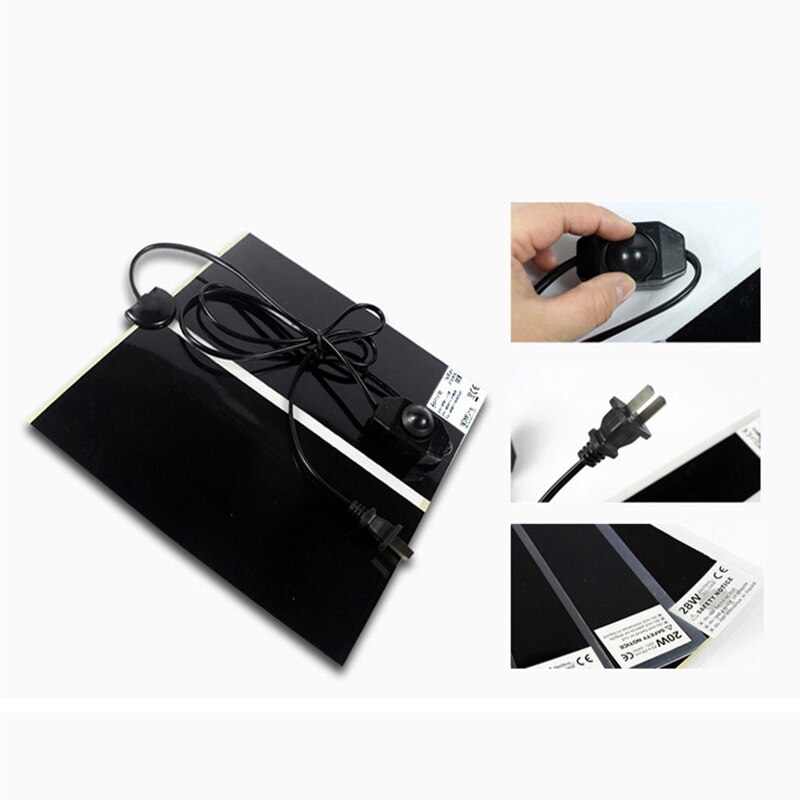 Brand Pets Heat Mat 42x28cm 20W Reptile Brooder Incubator Seedling Pet Heating Pad With Temperature Switch