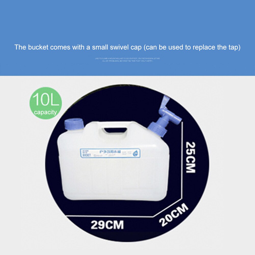 10L/15L Food Grade PC Water Container Outdoor Large Capacity Water Bucket Hiking Camping Water Tank With Faucet Water Bottle