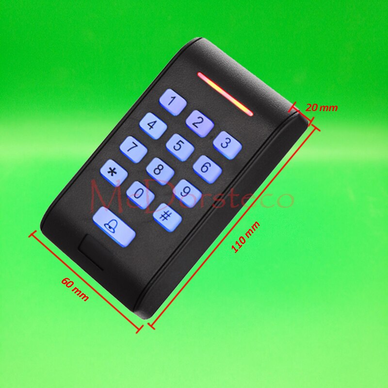 Backlight keypad 125khz Rfid Access Control EM ID Keypad Single Door Stand-alone Access Controller & Wiegand 26 bit In/Output