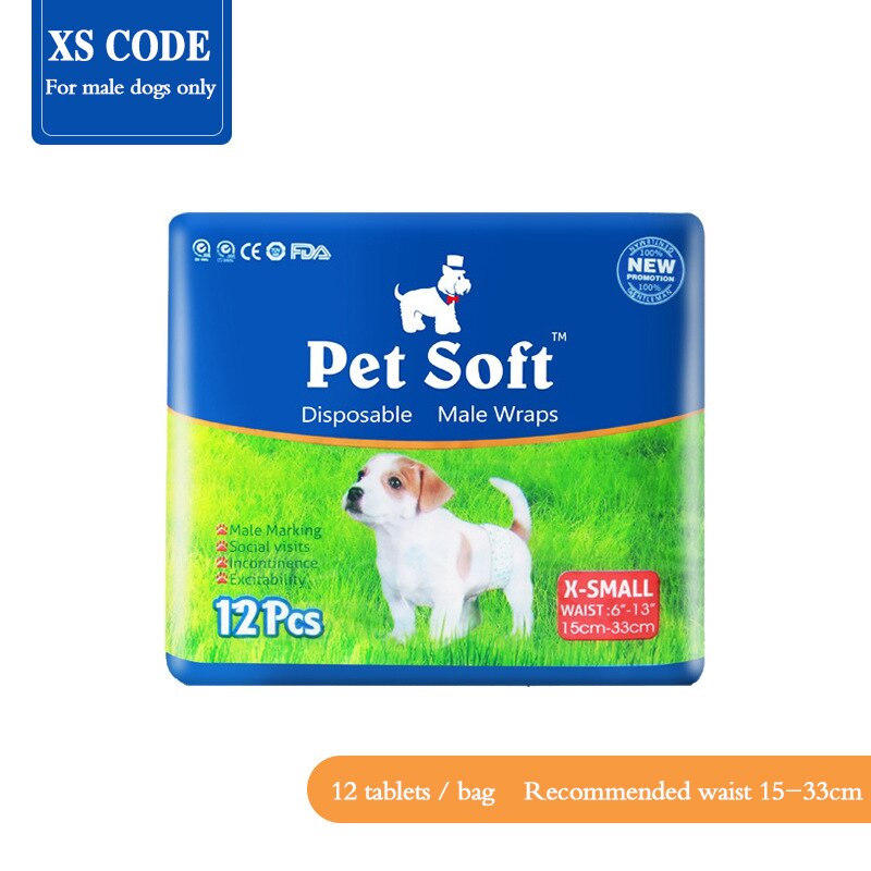 Tedi Cong-pañal suave para perros, productos desechables para mascotas, patrón de una generación: XS