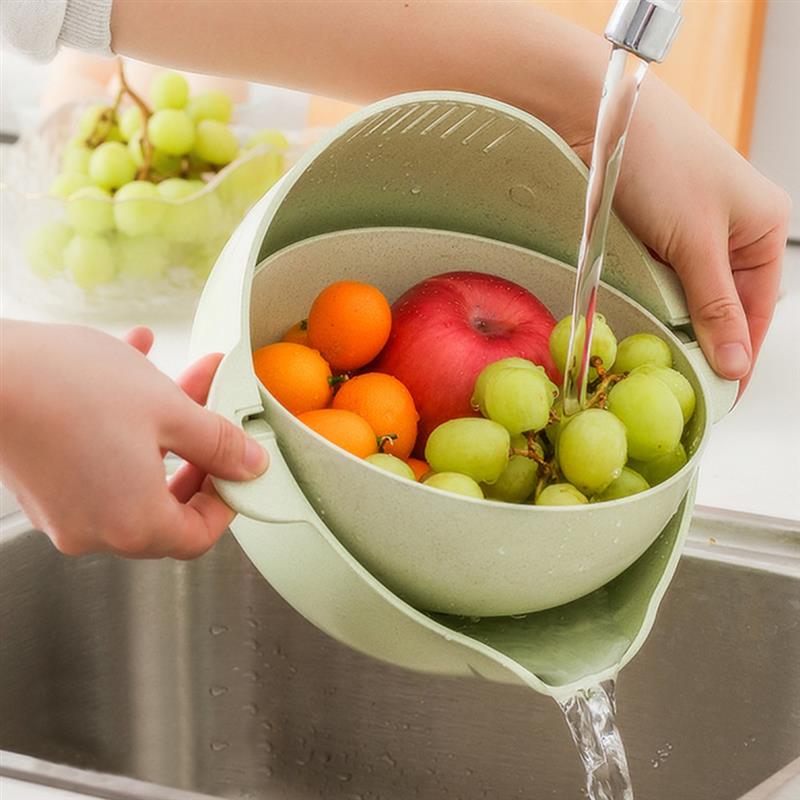 Keuken Zeef/Vergiet Kommen Set Praktische 2 In 1 Groente Zeef Kom Wassen Kom Keuken Gereedschap
