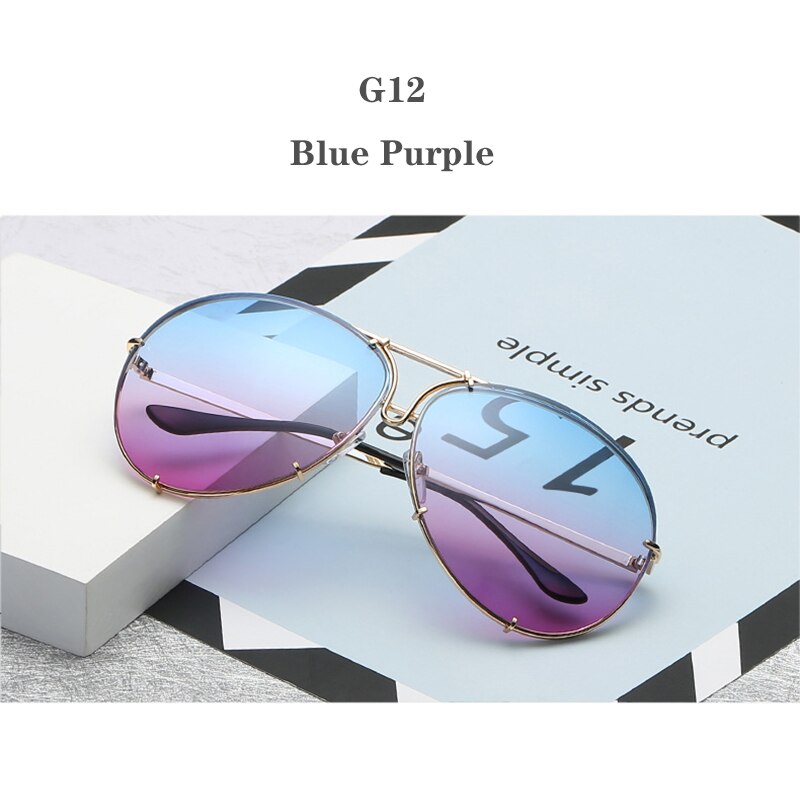 UV400 Anti-glare Metal Frame Sunglass Outdoor Driver Mirror Sun glasses Fishing For Male Female Driver Goggles Eyewear In Car: G12