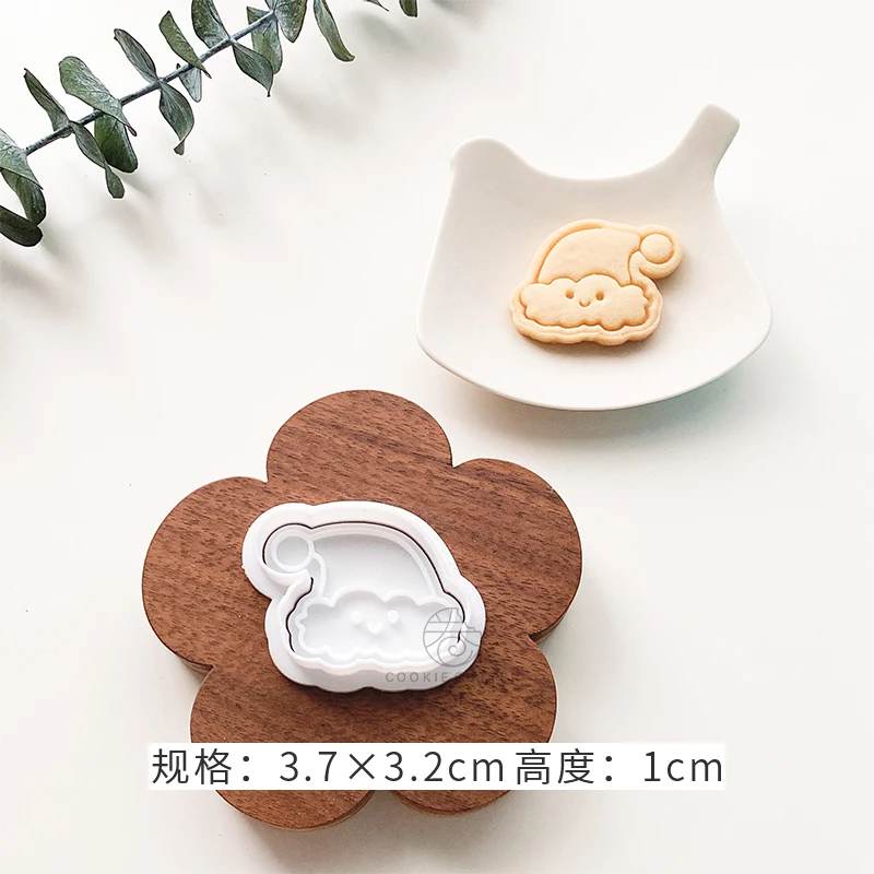 Di Natale mini Simpatico Pupazzo di Neve Pan di zenzero uomo Stampo per Biscotti Riutilizzabile 3D cartone animato Fondente Biscotto stampatore Cottura Torta Decorazione Strumenti: Colore rosa