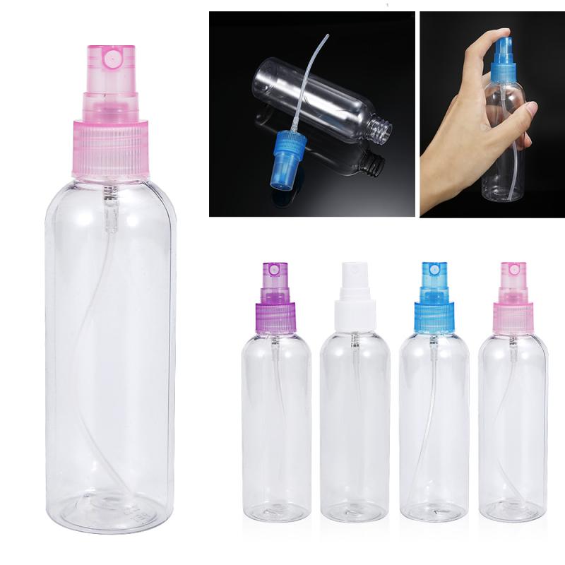 2PCS 100ml Portable Transparent Empty Sprayer Bottle Perfume Container Refillable Makeup Liquid Oil Organizer Bottles Storage