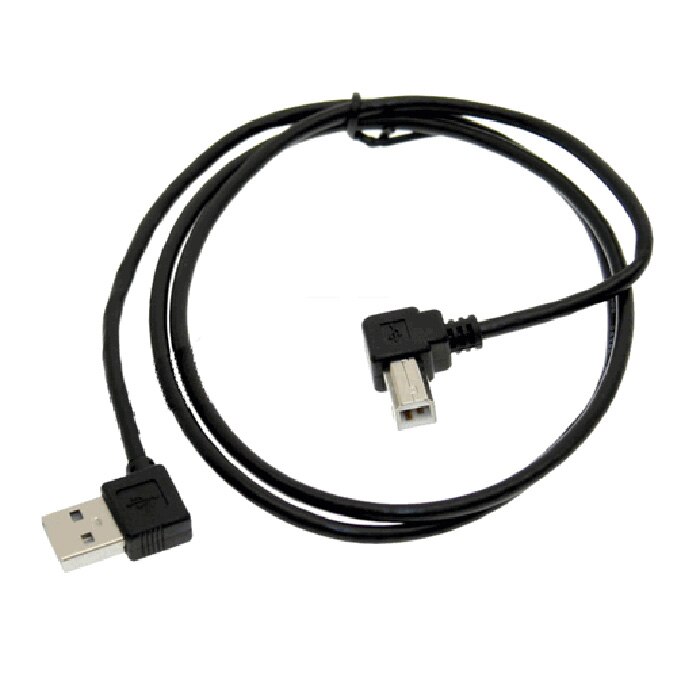 Höger & vänster vinkel usb 2.0 a hane till usb b hane typ b bm rätt vinkel skrivarskanner 90 graders kabel 50cm 100cm bm vinklad kabel