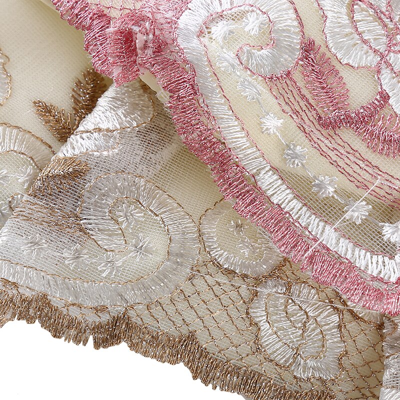 Electric Fan Protection Cover European Lace Flower Embroidery Household Round Electric Fan Dust Cover Household Accessories