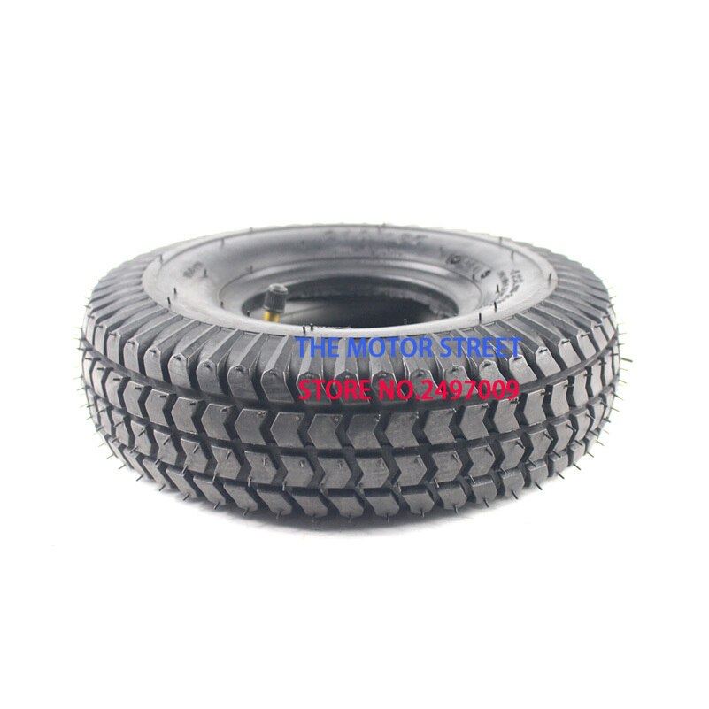 260x85 tire and inner tube 3.00-4 (10"x3", 260*85) Knobby Scooter, ATV and Go Kart Tire and Tube motor tire good