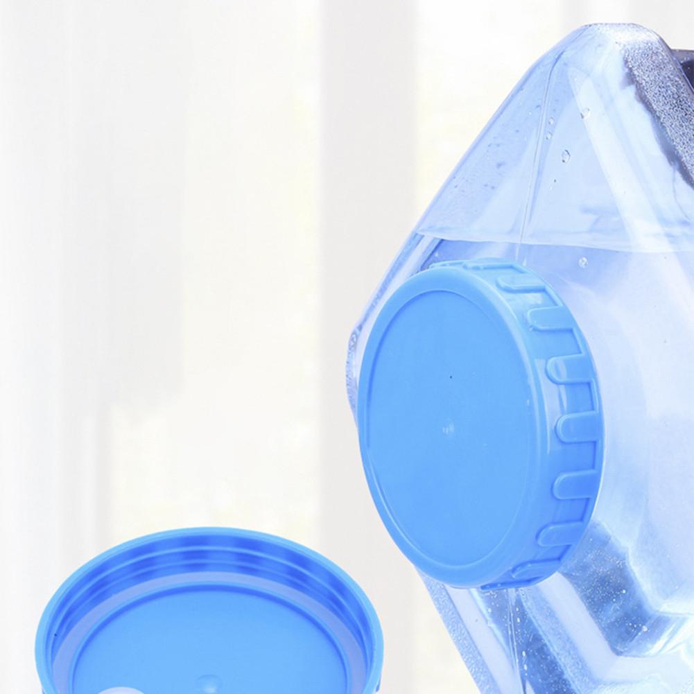 5L PC BPA-Free Reusable Plastic Water Bottle Gallon Replacement Water Bottle Snap On Cap Anti Splash Jug Container