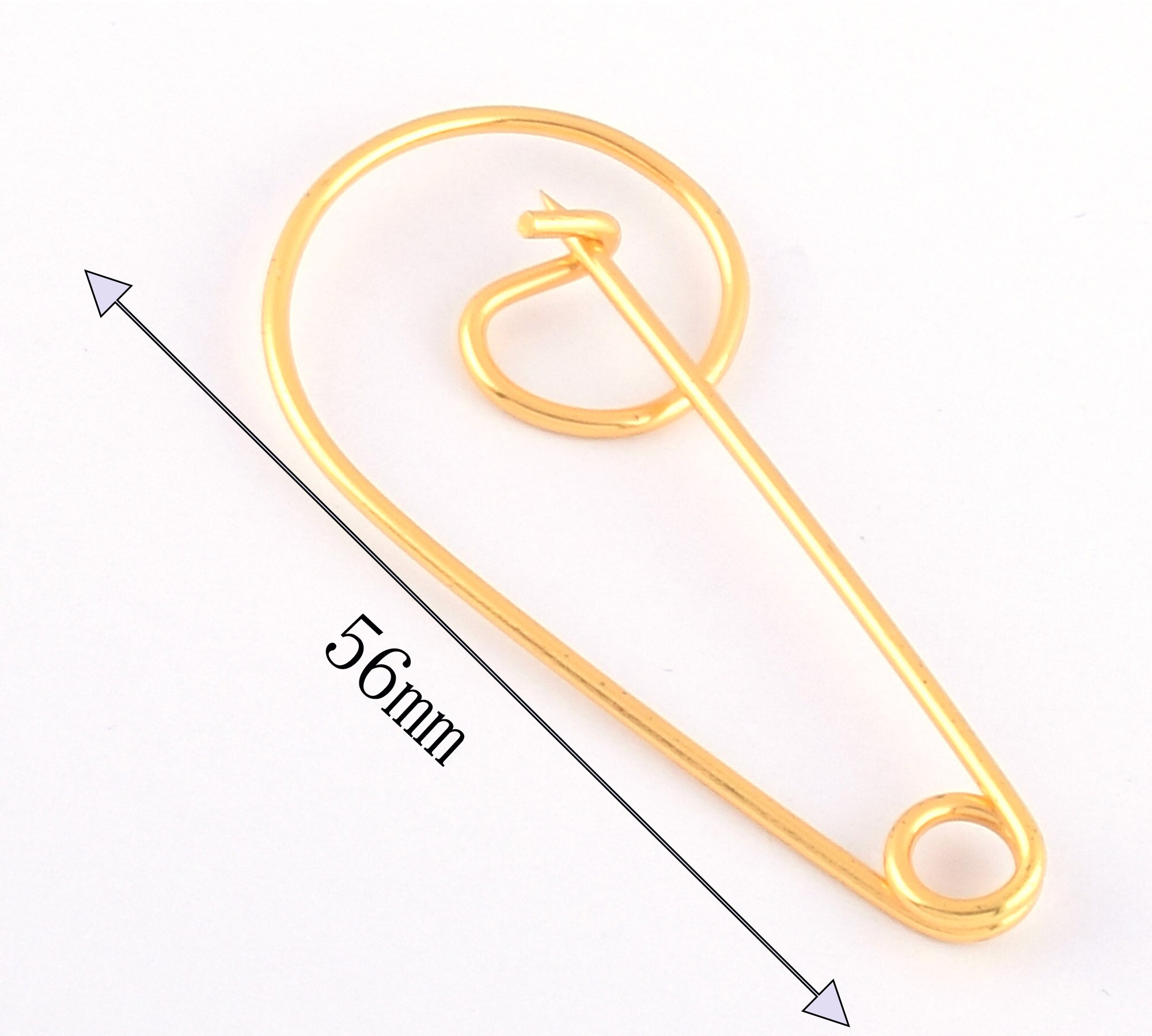 10 Stuks 56Mm Goud Pinnen Veiligheidsspelden Groter Veiligheidsspelden Kilt Pins Broches Brief Bar Pins Kleding Accessoires Diy naaien