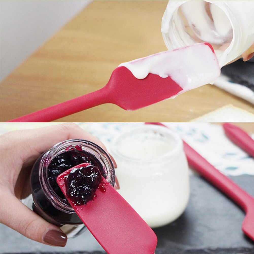 4pcs Hanging Non Stick Heat Resistant Kitchen Utensils Restaurant With Hole Silicone Spatula Set Portable Dishwasher Safe Home