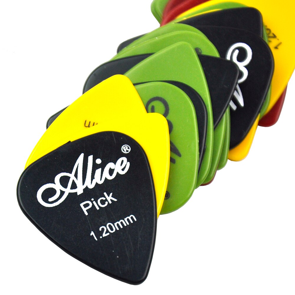 Lots of 100pcs Alice AP-P Smooth ABS Guitar Picks Assorted Colors 6 thicknesses