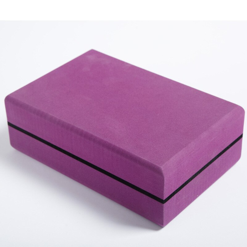 Colorful high density TPE block Yoga Dance auxiliary supplies increase brick color block nice pattern Yoga aids: Purple