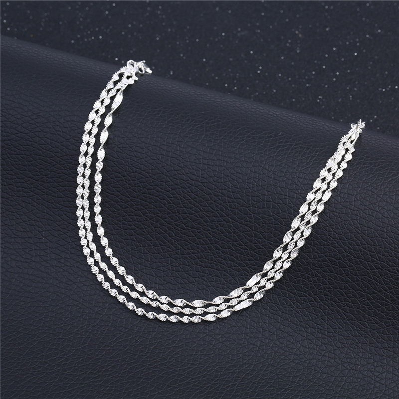 925 Silver Anklets Bracelet Foot Anklet Chain For Women Ankle Bracelet Foot Jewelry SB179