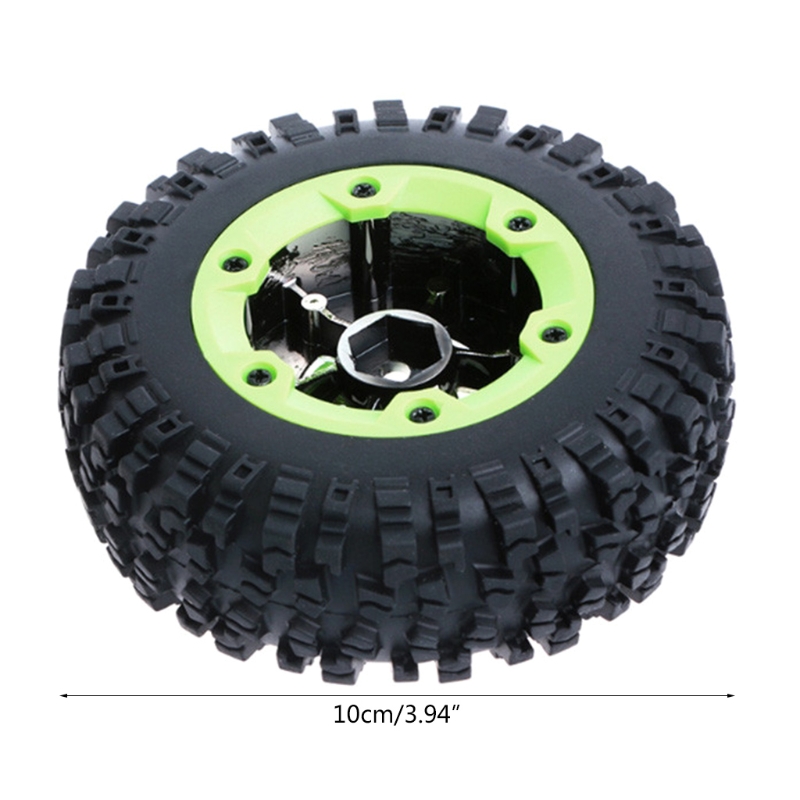 2pcs/set Remote Control Car Wheel Rubber Tires for Wltoys 12428 1/12 RC Crawler Y4UD