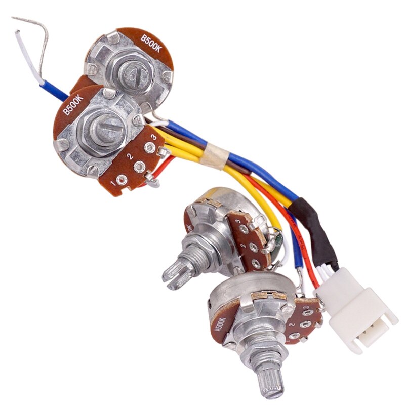 -Lp Electric Guitar Pickups Circuit Wiring Harness 2T2V 500K Pots 3 Way Switch For Gibson Les Paul Style Guitar
