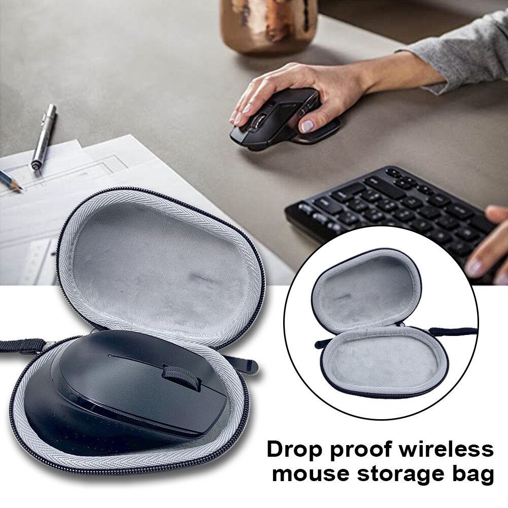 Home Waterproof Wireless Trackball Shockproof Mouse Case Portable Hard EVA Dustproof Storage Box Travel For Logitech M275 M330
