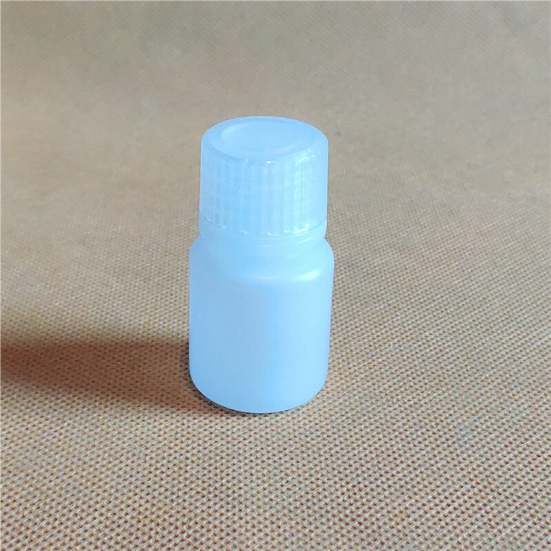 10Pcs 5ml White PP Plastic Chemical Reagent Bottle,Chemistry Polypropylene Sample Bottle