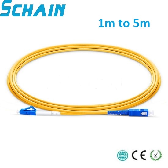 fibra optica SC LC UPC Patchcord 1m to 5m optical Patch cord 2.0mm PVC G657 Fiber Jumper SM FTTH Optic Cable SC LC APC Connector