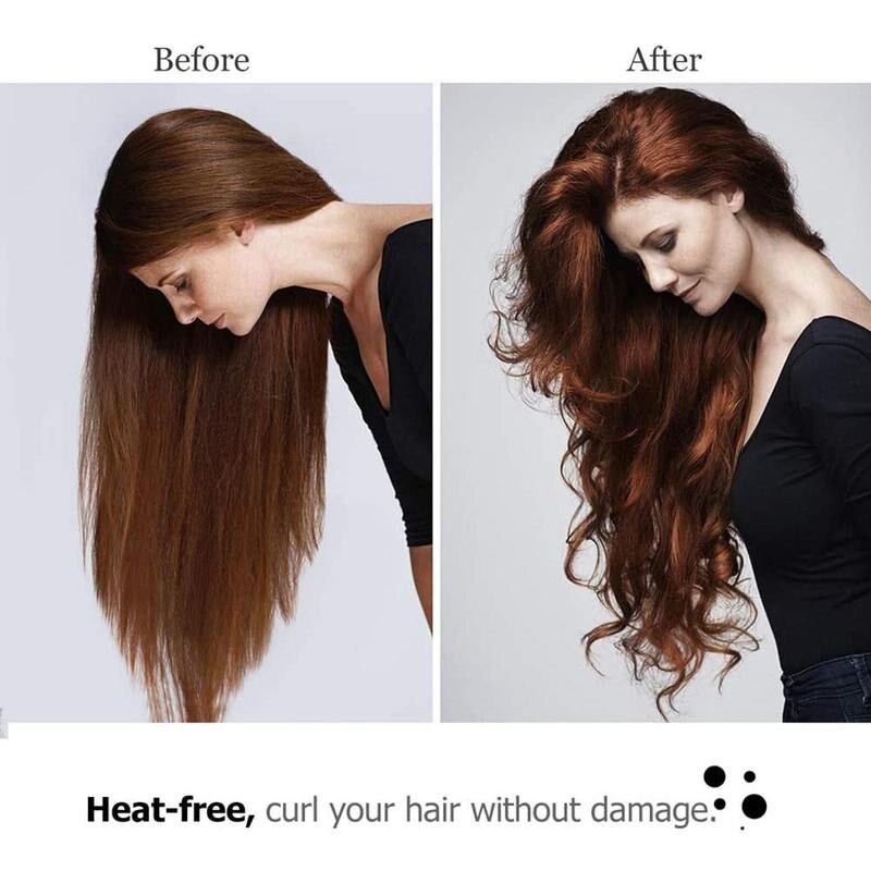 Heatless Curling Rod Headband Lazy Curler Set Make Hair Soft And Shiny Foam Sponge Simple Curling Iron Wand With Hair Ring