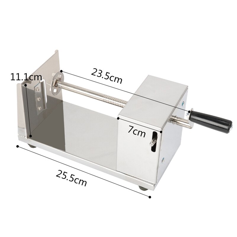 Stainless Steel Manual Tornado Potato Machine Spiral Twisted Taro Slicer Chips Cutter Machine