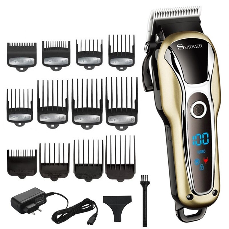 Turbo hair clipper barber hair trimmer electirc trimer electric hair cutter adjustable hair cutting machine haircut