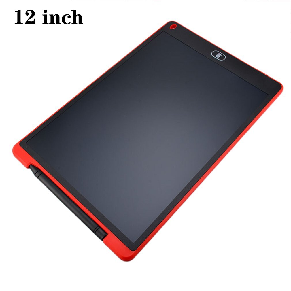 Tavolo da disegno elettronico da 12 pollici tavoletta da scrittura con schermo LCD tavolette da disegno grafiche digitali lavagna elettronica + penna: 12 inch Red 1PC