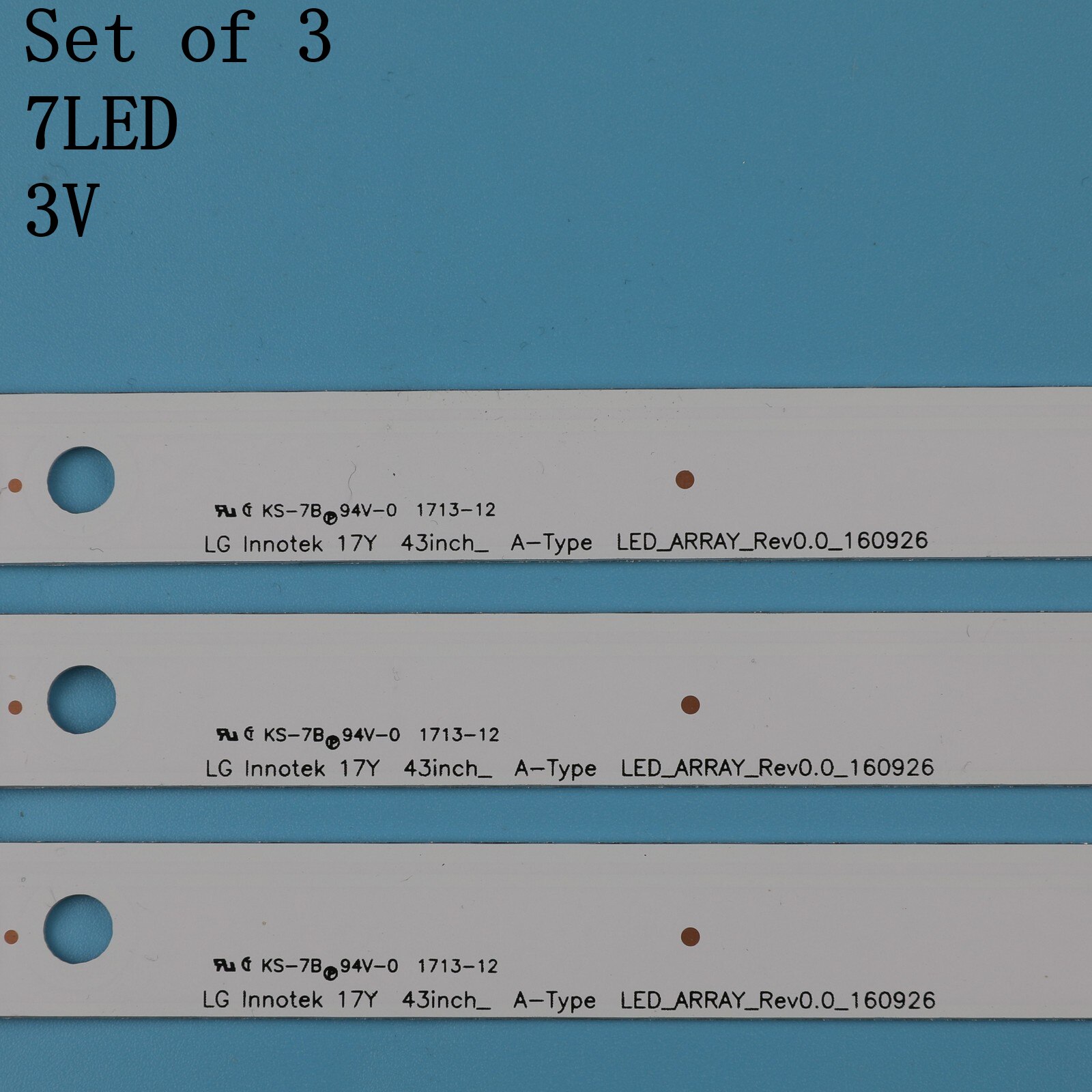 3 PCS/set LED backlight strip for LG 43UJ6300 43UJ6500 43UJ6560 43UJ651V 43UJ561V 43UJ701V 43UK6200 43UJ630V 43UJ635V 43LJ614V