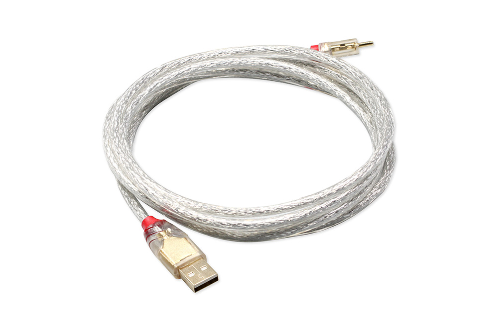 Lindy type c kabel til mekanisk tastatur sølvbrunt kabel lige kabel forgyldt usb a til usb c blød lang ledning 2m: Brun