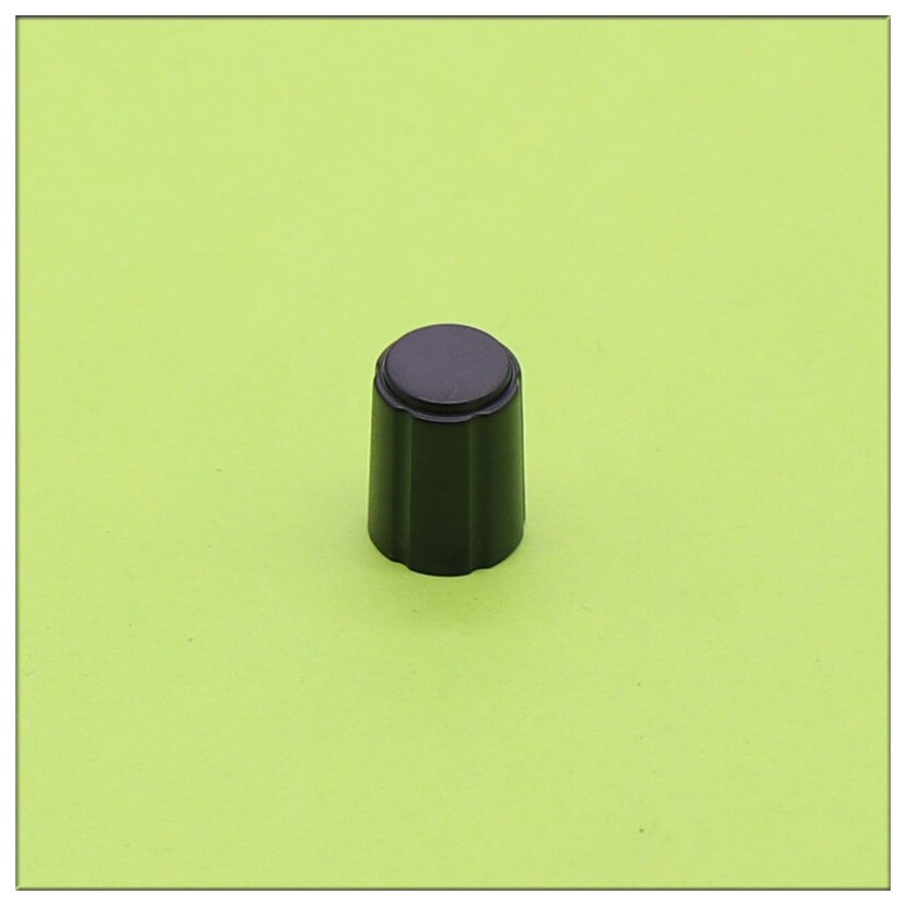 10 Stuks 11.5*15Mm D-Type Half As Plastic Knop Codeerschakelaar Knop Geen Schaal Knop Cap plastic Knop Cover: Black