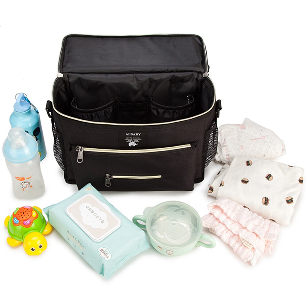 Luiertas Cartoon Kinderwagen Organizer Nappy Luier Tassen Vervoer Buggy Kinderwagen Winkelwagen Mand Haak Kinderwagen Accessoires