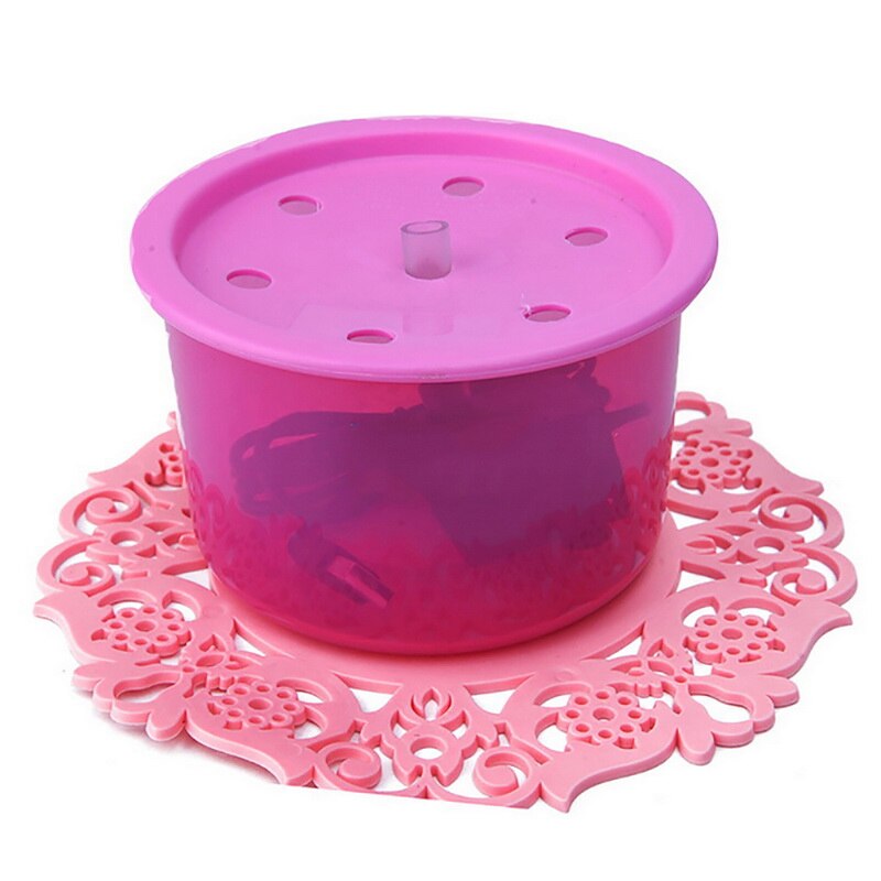 Grote drinkbak met veer, automatische waterfontein voor katten, waterdispenser voor katten, automatische voerbak, drinkfilter voor de zomer.: Rozenrood