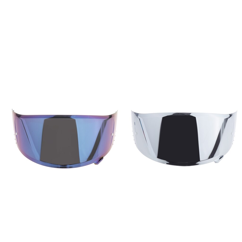 2 stuks motorhelm hd vizier voor  x14 cwr -1 rf-1200 delen zilver+blauw
