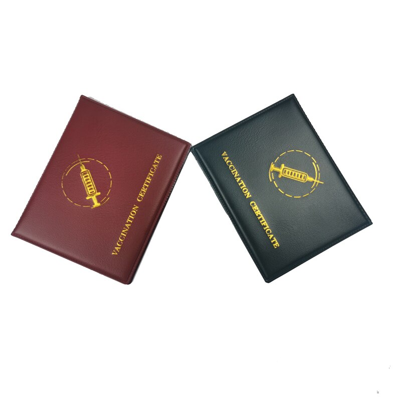 2 stk 2 farger 4 x 3 tommer unisex kortbeskytter høy pu lær pvc myk film flerbruks bærbar kortholder: 2 stk - rød og grønn