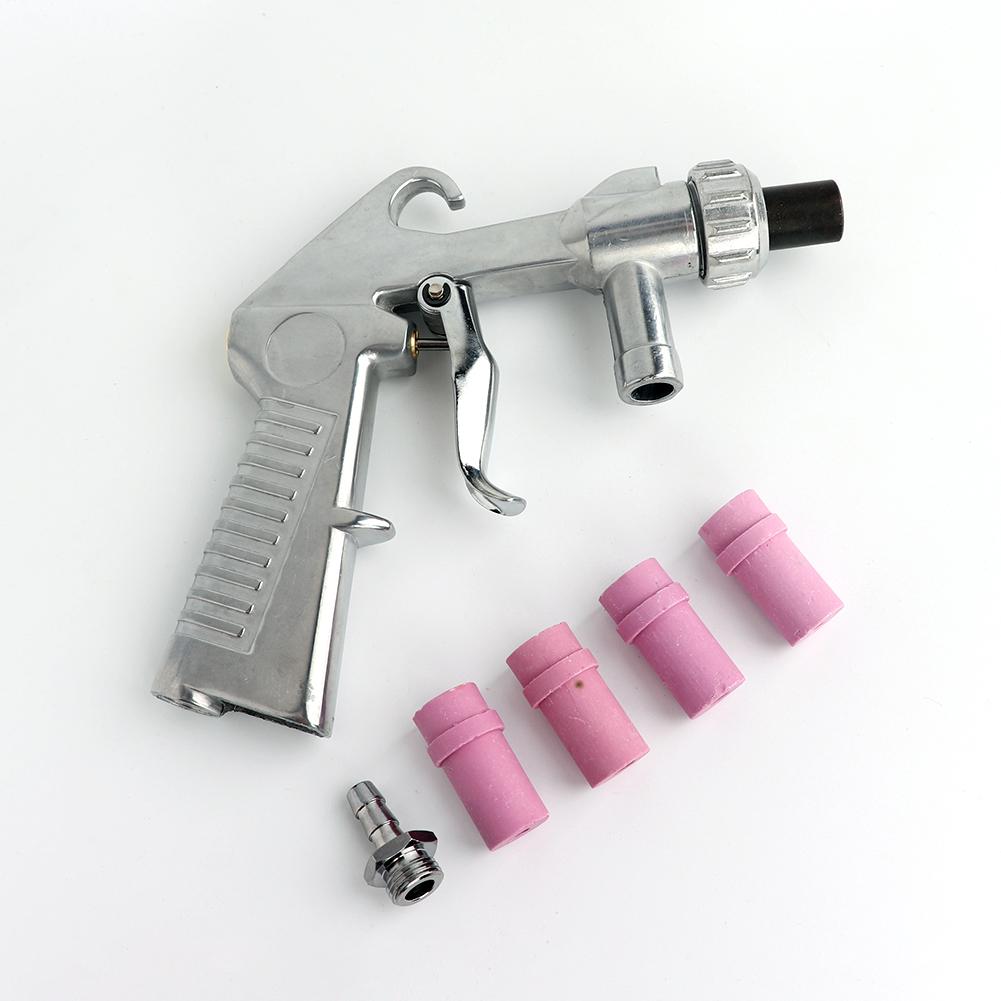 Siphon Feed Pneumatic Spray Gun Air Supply Multi-function Aluminum and Ceramics Sandblaster Sandblasting Blast Gun