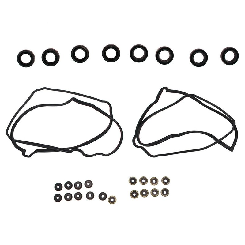 Car Valve Cover Gaskets Spark Plug Tube Seals Set Washer Seals 11214-50011 11193-70010 90210-07001 for Lexus Toyota: Default Title
