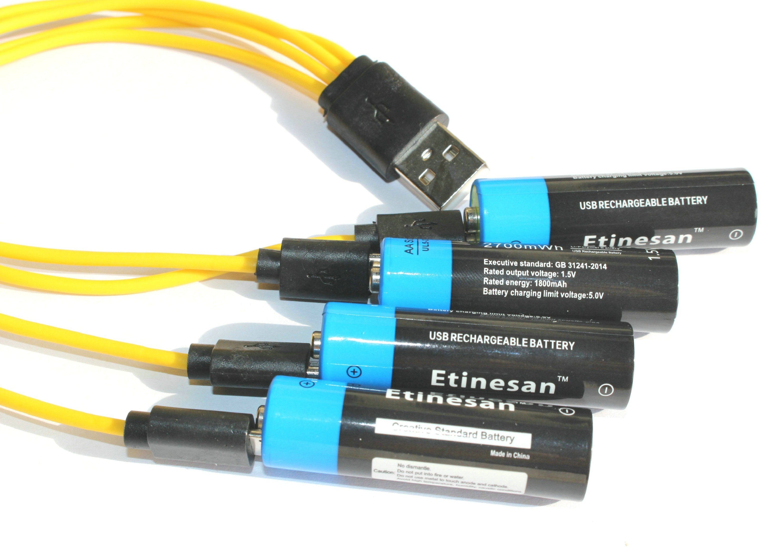 Etinesan V Mwh Aa Li Polymeer Usb Oplaadbar Grandado